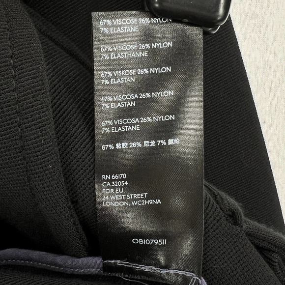 ANTHROPOLOGIE Jacket Womens Small Black Sylvia Surin Ponte Knit Moto Jacket - Picture 13 of 16